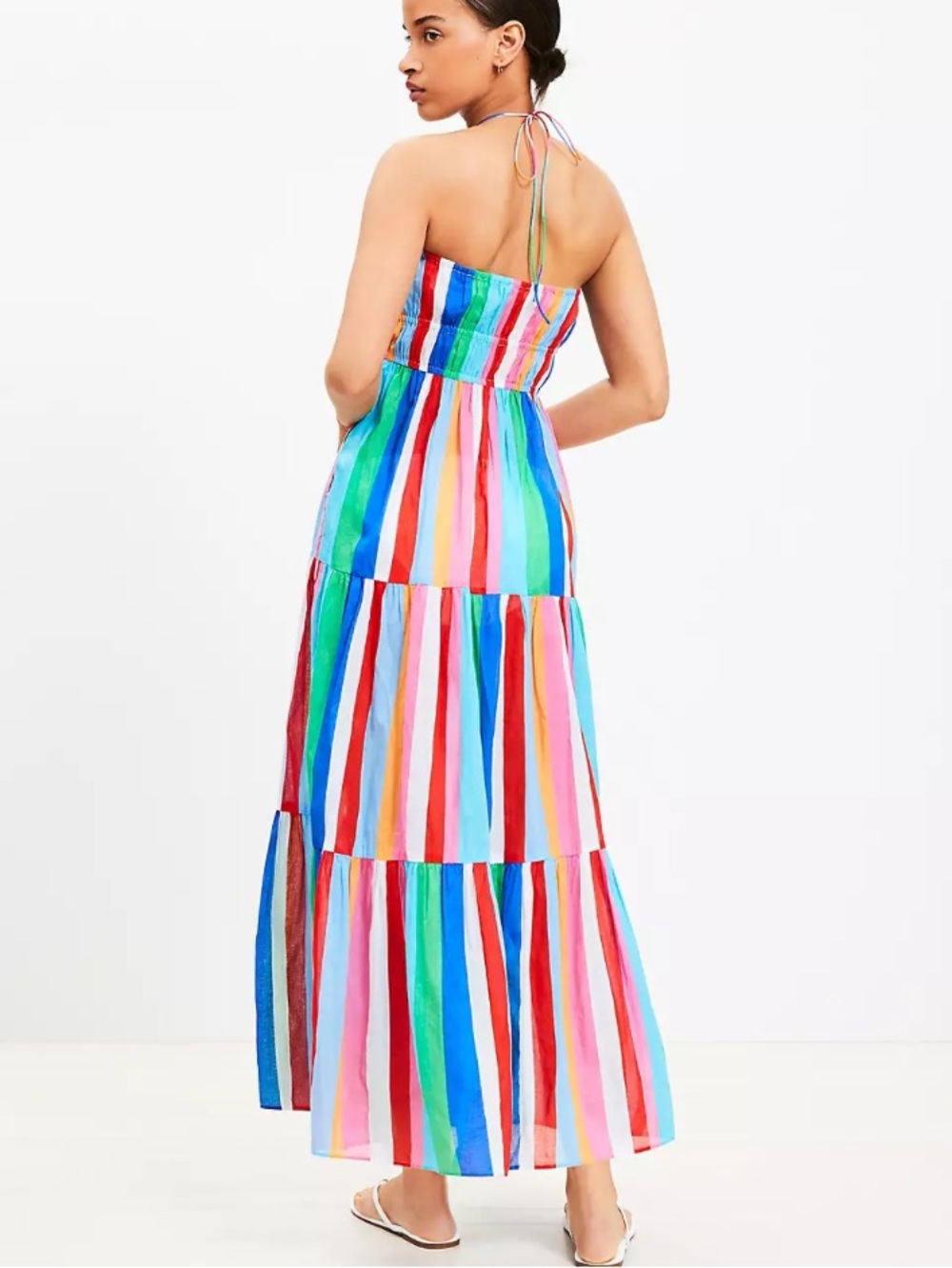 LOFT BEACH HALTER MAXI DRESS SWIM COVER UP